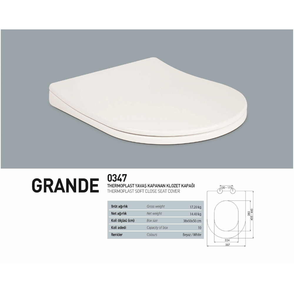 KLOZET KAPAĞI SOFT GRANDE (10) ( NKP )
