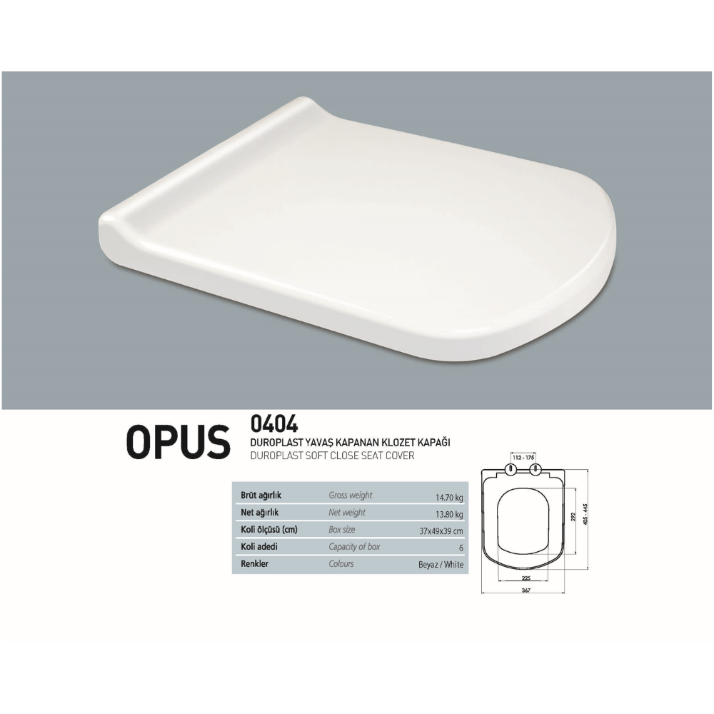 KLOZET KAPAĞI SOFT OPUS (6) ( NKP )